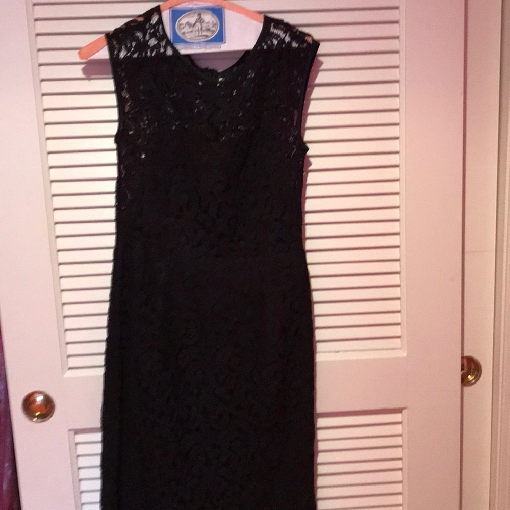 Black lace dress